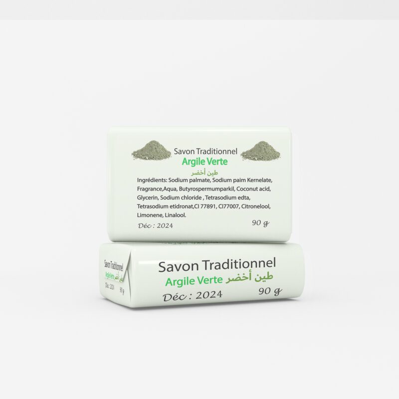 Savon à l'argile verte Bio